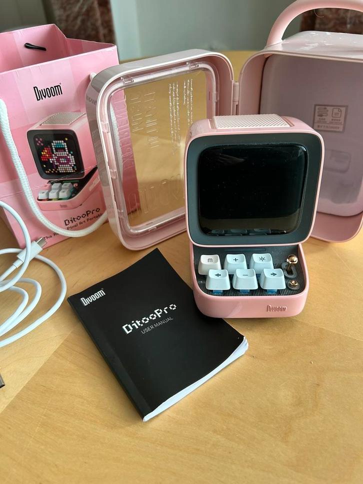 Divoom DitooPro « pixel art », Audio, Tv en Foto, Luidsprekerboxen, Zo goed als nieuw, Ophalen of Verzenden