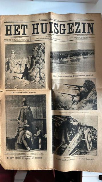 Oude krant” Het huisgezin” beschikbaar voor biedingen