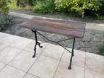 Frans bistro tafel gietijzer, Huis en Inrichting, Ophalen, Gebruikt, 50 tot 100 cm, Franse bistro