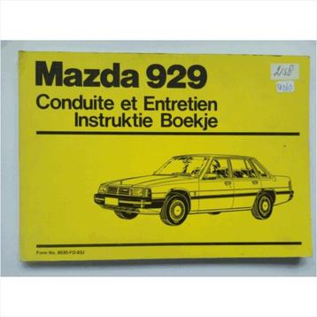 Mazda 929 Instructieboekje 1983 #1 Nederlands Frans