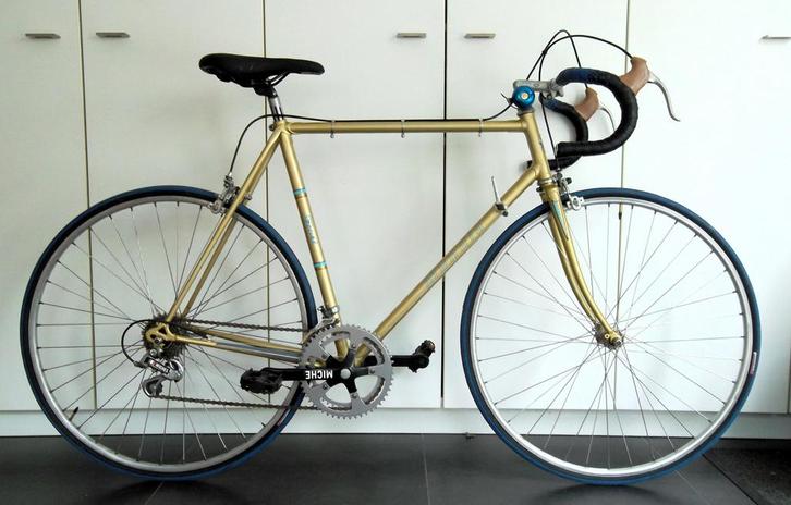Vintage Mondia Special racefiets – goud/blauw – topstaat, Fietsen en Brommers, Fietsen | Racefietsen, Zo goed als nieuw, Heren
