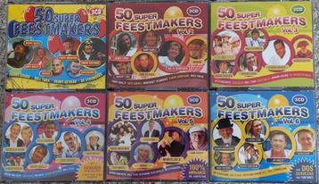 50 Super Feestmakers volledige reeks Vol. 1, 2; 3, 4, 5, 6 beschikbaar voor biedingen
