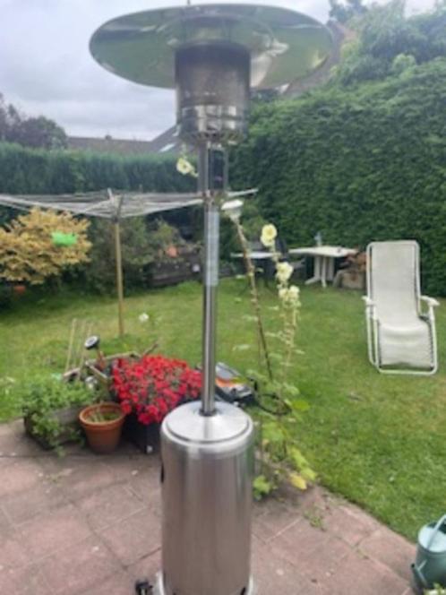 Central Park 13kW roestvrijstalen terrasverwarmer, Tuin en Terras, Terrasverwarmers, Zo goed als nieuw, Gas, Vloer, Ophalen of Verzenden