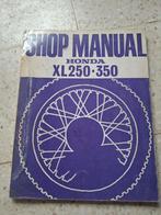Honda XL250, XL350 Shop Manual, Motoren, Ophalen of Verzenden, Honda