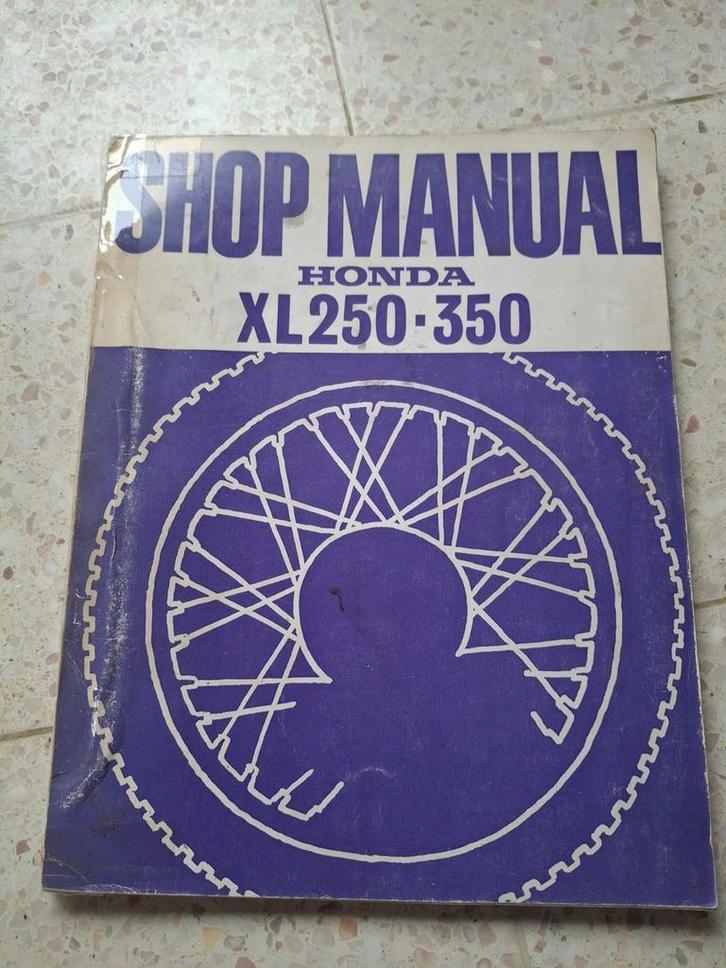 Honda XL250, XL350 Shop Manual, Motoren, Handleidingen en Instructieboekjes, Honda, Ophalen of Verzenden