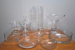 Glazen schalen en vazen (11 stuks beschikbaar), Huis en Inrichting, Woonaccessoires | Vazen, Ophalen, Gebruikt, Overige kleuren