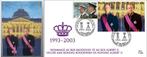 2003- ALBERT2 EN BAUDUIN 1 FDC EN 1 BLAD, Postzegels en Munten, Verzenden