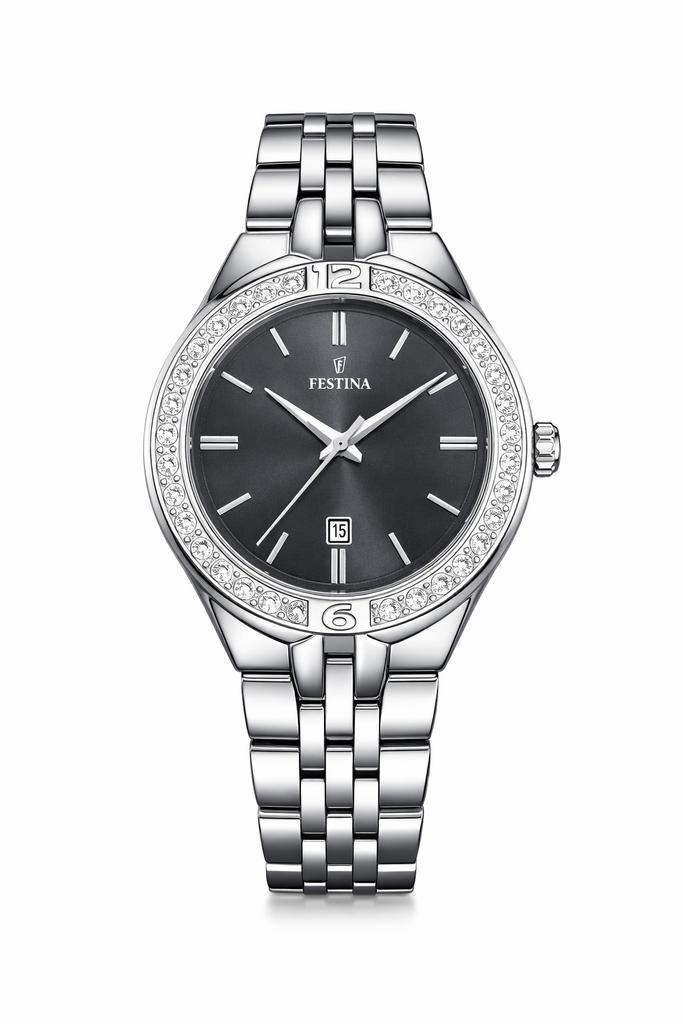 Festina Mademoiselle F16867/2 Dameshorloge – Nieuwstaat, Handtassen en Accessoires, Horloges | Dames, Zo goed als nieuw, Zilver