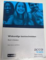 Handboek Wiskundige basistechnieken deel 2: Analyse, Acco, Enlèvement, Utilisé, Enseignement supérieur