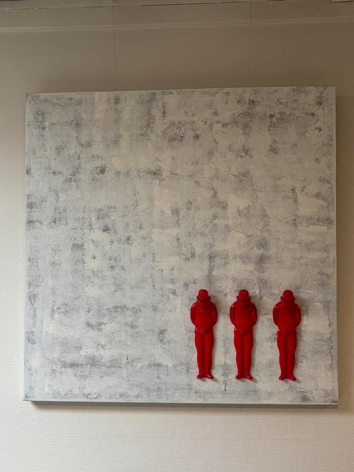 abstract schilderij 3-D, Antiek en Kunst, Kunst | Schilderijen | Abstract, Ophalen