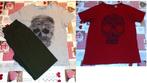 176 16 pyjama lange broek 2 t-shirts skull als nieuw, La Redoute, Ophalen of Verzenden, Broek