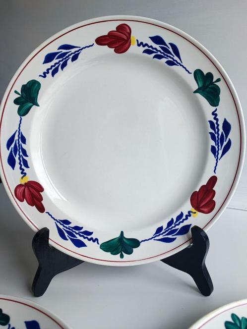 3 grote Boerenbont dinerborden, Huis en Inrichting, Keuken | Servies, Zo goed als nieuw, Ophalen of Verzenden