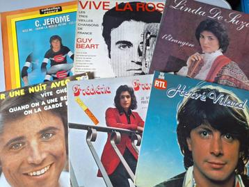 Lot 40 x Lp's Vinyl - Chanson Française 33" (B) beschikbaar voor biedingen