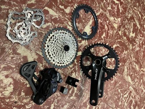 XT achterderrie di2 m8200 + GRX crank, Fietsen en Brommers, Fietsonderdelen, Zo goed als nieuw, Algemeen, Derailleur of Ketting