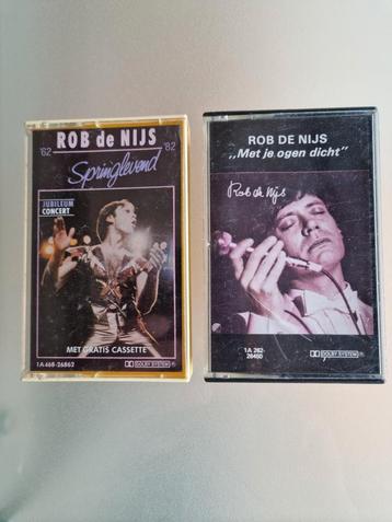 2 Originele Rob De Nijs cassettes  beschikbaar voor biedingen