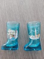 2 glazen in de vorm van een laars uit Italië uit Venetië, Gebruikt, Borrel- of Shotglas, Ophalen
