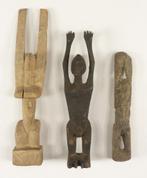 Afrikaanse kunst - 3 oude Tellem-beeldjes - Mali, Antiek en Kunst, Ophalen of Verzenden