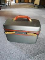 Beautycase, Handtassen en Accessoires, Beautycases, Ophalen, Beige, Zo goed als nieuw, Met slot