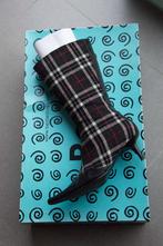 Laarzen schotse ruit, tartan, Kleding | Dames, Verzenden, Zo goed als nieuw, Hoge laarzen