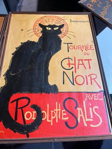 Le Chat Noir – De Meest Iconische Franse Poster Aller Tijden, Rectangulaire vertical, Avec cadre, Enlèvement, Utilisé