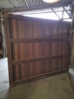 2 AFZELIA POORTEN, Doe-het-zelf en Bouw, Ophalen, Zo goed als nieuw, Hout, Garagedeur