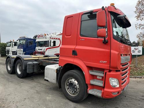 DAF CF 530 FTT 6x4 RETARDER - DOUBLE PTO - WB 3m90 - *278.00, Auto's, Vrachtwagens, Bedrijf, Lichtmetalen velgen, DAF, Diesel