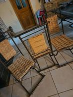 6 chaises en fer forgé provenance Marrakech