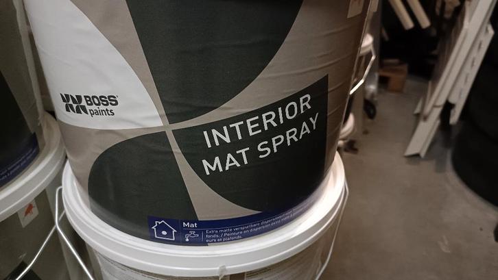 verf - Interior Mat Spray -  RAL 9010, Bricolage & Construction, Peinture, Vernis & Laque, Neuf, Peinture, 5 à 10 litres, Blanc