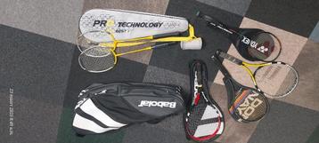 Tenniszak babolat, tennisraketten, batmintonraketten  beschikbaar voor biedingen