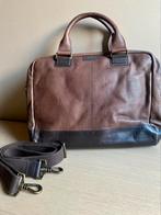 Laptoptas leder bruin, Ophalen of Verzenden, Zo goed als nieuw