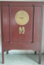 Chinese trouwkast rode lak, Antiek en Kunst, Ophalen