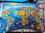 Puzzel wereld 2000 stuks, Ophalen, Meer dan 1500 stukjes, Zo goed als nieuw, Legpuzzel