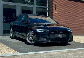 Audi A6 55TFSIe Quattro Comp 3X S-LINE/CAM/MATRIX/BLACK beschikbaar voor biedingen