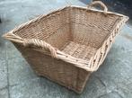 vintage grote rieten mand, Ophalen, Gebruikt, Mand, Riet