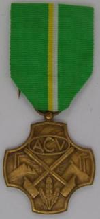 Medaille ACV "hulde en erkentelijkheid", Ophalen of Verzenden, Brons