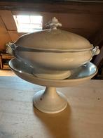 Ancienne soupière avec plateau, Antiquités & Art