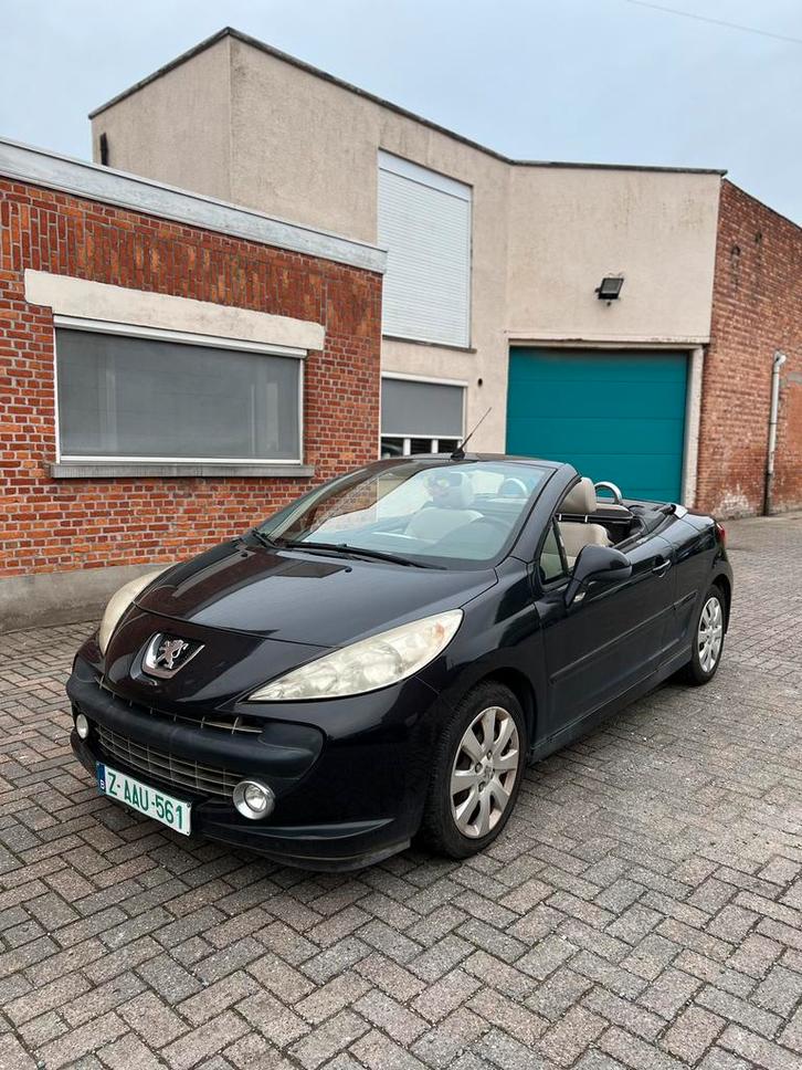 Peugeot 207 Cabrio 2009 128.000 km Handelaarprijs, Auto's, Peugeot, Bedrijf, Te koop, Benzine, Euro 4, Cabriolet, 3 deurs, Zwart