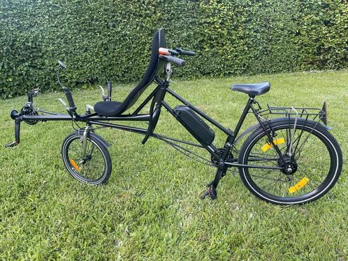 Elektrische ligfiets tandem te koop – Uniek & comfortabel, Fietsen en Brommers, Fietsen | Tandems, Zo goed als nieuw, Ophalen