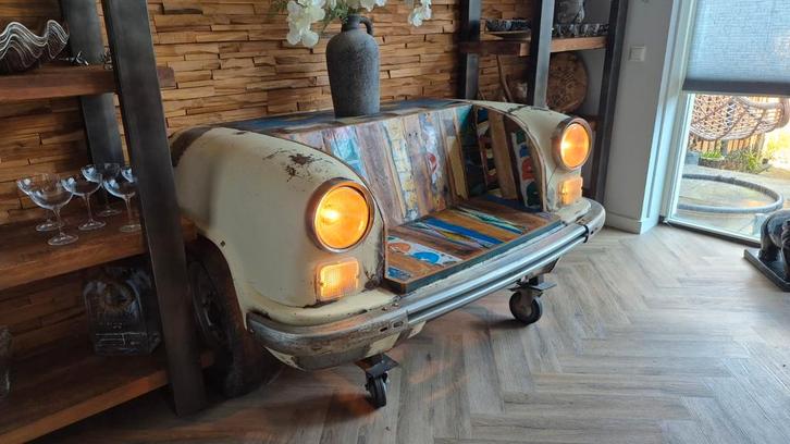 Oude Ambassadeur autobank uit India, Huis en Inrichting, Zetels | Zetels, Ophalen