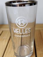 Oud bierglas HELLES CONCORDIA, Ophalen of Verzenden, Bierglas
