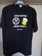 t-shirt JHK save water/drink beer XL, Ophalen of Verzenden, Zo goed als nieuw, Zwart, Jhk