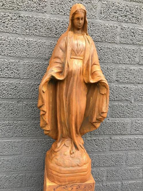 Mooi Mariabeeld vol steen-oxid., Antiek en Kunst, Antiek | Religieuze voorwerpen, Ophalen of Verzenden