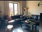 3-zit en 2-zit vintage echte leren zetel., Huis en Inrichting, Ophalen, Gebruikt