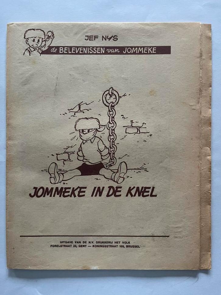Jommeke in de knel - proefdruk - 1970, Livres, BD, Comme neuf, Une BD, Enlèvement
