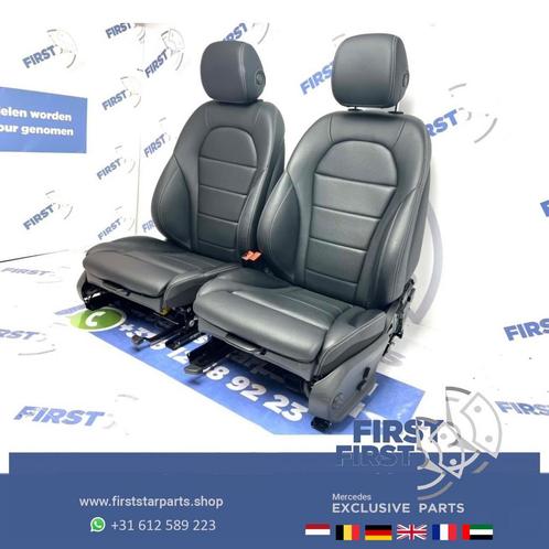 W205 AMG LINE INTERIEUR Mercedes C Klasse 2020 STOELEN Leder, Auto-onderdelen, Interieur en Bekleding, Mercedes-Benz, Gebruikt