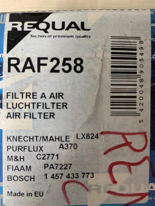Filtre à air REQUAL RAF 258, Autos : Pièces & Accessoires, Filtres, Neuf, Enlèvement ou Envoi