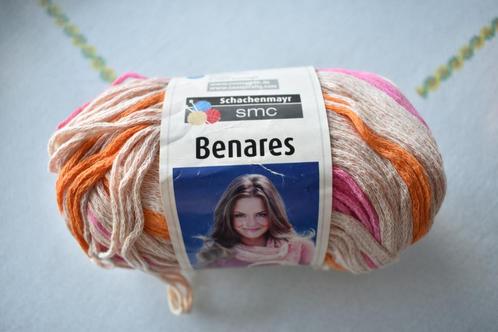 1 bol sjaaltjeswol Schachenmayr Benares roos beige oranje, Hobby en Vrije tijd, Breien en Haken, Nieuw, Breien, Wol of Garen, Ophalen of Verzenden