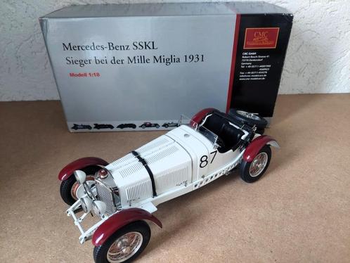 1:18 CMC Mercedes-Benz SSKL Mille Miglia, 1931, Hobby en Vrije tijd, Modelauto's | 1:18, Zo goed als nieuw, Auto, Overige merken