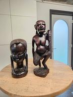Afrikaanse houtsnijwerken donker hardhout, Antiek en Kunst, Kunst | Beelden en Houtsnijwerken, Ophalen