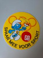 Autocollant GB Schtroumpf Olympique, Verzamelen, Smurfen, Verzenden, Zo goed als nieuw, Overige Smurfen, Overige typen